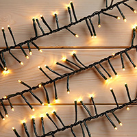 Multifunction LED Cluster Lights, Warm White LED,Green Wire